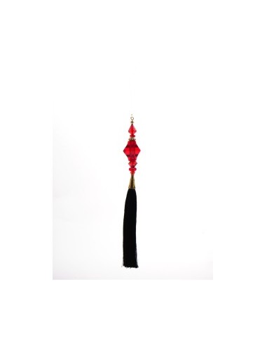 PENDENTE 131374 ROSSO NAPPA NERA 31CM su TreG Ingrosso