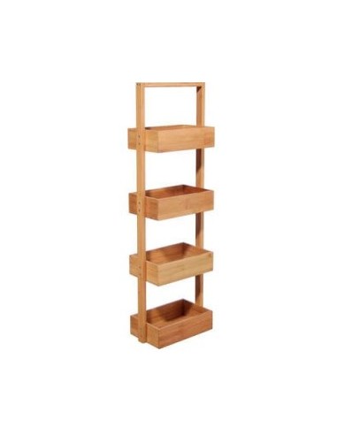 SCAFFALE 216716020 BAMBOO 4 PIANI 25X16X88CM