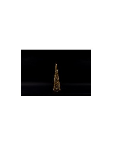 ALBERO CONO SUPREME METALLO 300 LUCI LED 20X80CM su TreG Ingrosso