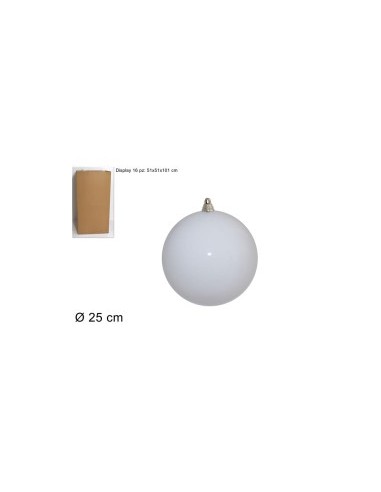 SFERA 917691 25CM LUCIDA BIANCO su TreG Ingrosso