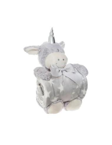 PLAID 138739D CON PELUCHE UNICORNO 75X100CM ASSORTITO