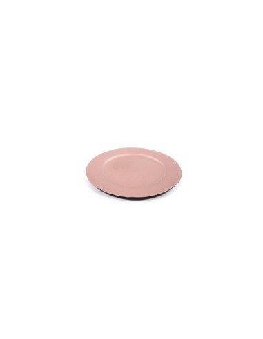 SOTTOPIATTO DOTS PLASTICA ROSA D33CM su TreG Ingrosso