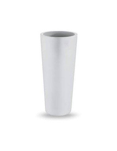 VASO FIORIERA TONDO IN RESINA H.85 CM VECA