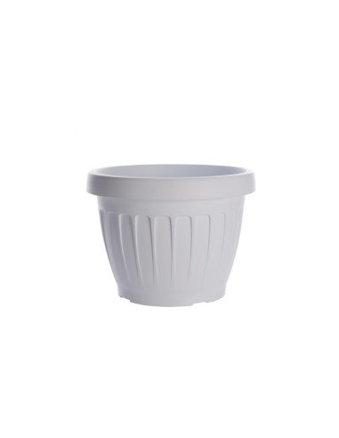 VASO TERRA D 25 CM BIANCO su TreG Ingrosso