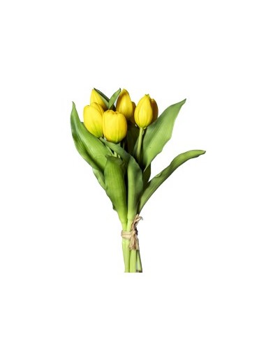 STELO 1812000813 7 TULIPANI GIALLI 30CM CON BOCCIOLI