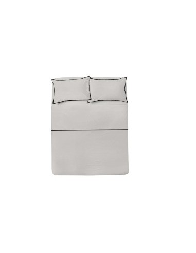 COMPLETO LETTO MATRIMONIALE 3PZ FINITURA CON BORDO COTONE