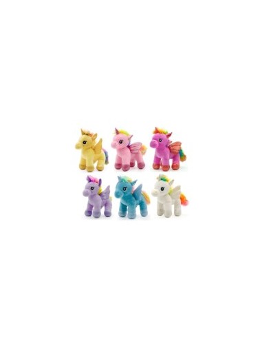 PELUCHE 25546 UNICORNO RAINBOW 25CM ASSORTITO