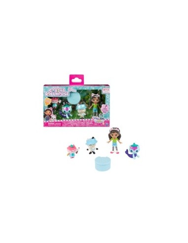 Gabby’s Dollhouse, Confezione Personaggi Gabby, Pandy Panda, Baby Scatola e Siregatta, 3+ Anni