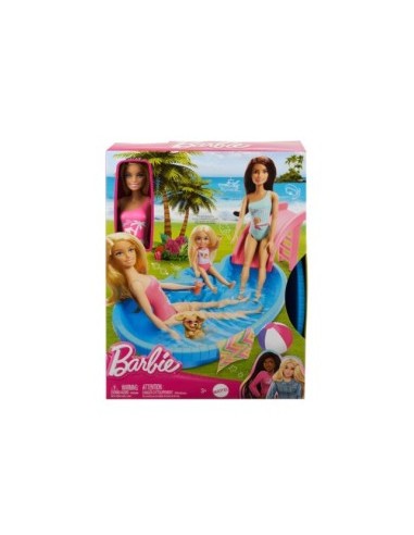 BARBIE HRJ74 BAMBOLA CON PISCINA