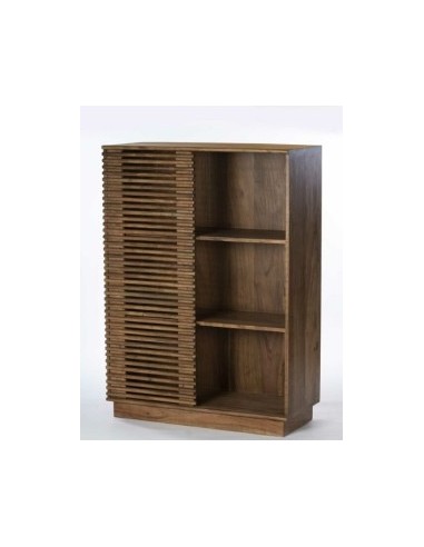 LIBRERIA LEGNO NATURALE 90X45X125CM