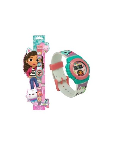 Rocco Giocattoli, Gabby Orologio Digitale, orologio per bambini, cinturino in plastica