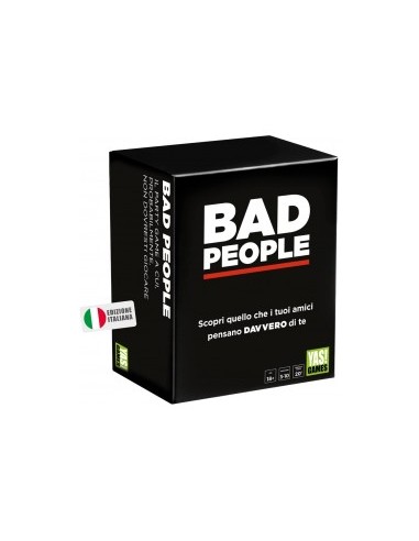 Rocco Giocattoli Bad People, gioco da tavolo per adulti, serate tra amici, gioco divertente, giochi di società 18+