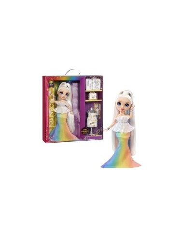 Rainbow High Fantastic Fashion Doll - Amaya Raine, Bambola Fashion Arcobaleno da 11", Set con 2 Abiti e Accessori