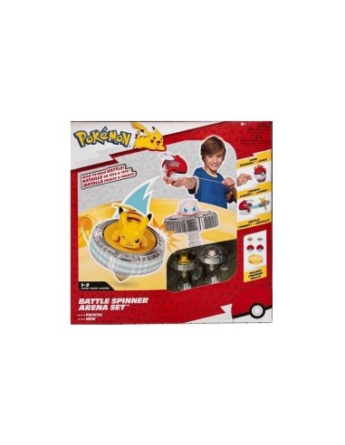 POKEMON SET BATTLE SPINNER ARENA CON 2 PERSONAGGI INCLUSI PIKACHU E MEW