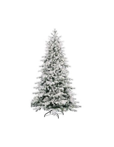 Albero di natale Floccato "Creek" 240cm in PE e PVC di alta qualità