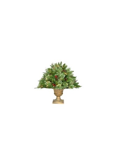 Albero di Natale verde con vaso da 92CM con 100LED in PVC di alta qualità