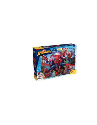 Marvel Puzzle DF Maxi Floor 24 Spiderman, Puzzle Double Face 70x50 cm, 24 Pezzi, Spiderman - Lisciani