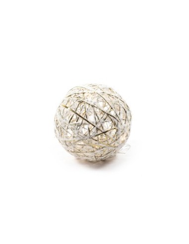 SFERA DECORATA 17530 METALLO D20CM CON LUCI