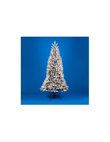 Albero di Natale floccato con LED "Montecarlo" altezza 210 cm con 1.140 rami