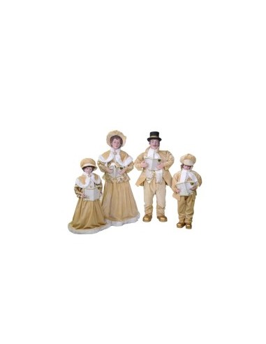 FAMIGLIA CANTORI 4PZ TESSUTO ORO 34X22X95CM