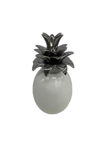 ANANAS 151174 BIANCO OPACO GAMBO ARGENTO 12X23CM