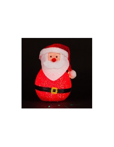 Babbo Natale in PVC, 7x12 cm, Decorazione Natalizia Illumina Tavola e Festività