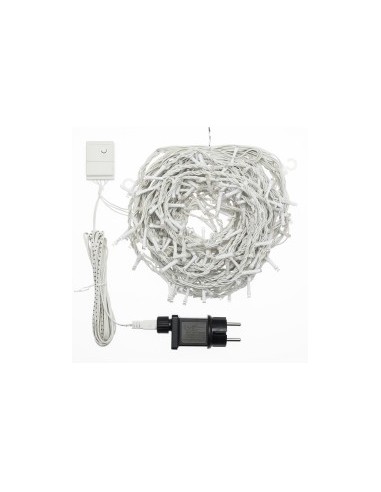 SNOW LIGHT NEVICATA 360XH80CM 288 LED BIANCO CALDO Ø5MM, MEMORY CON...