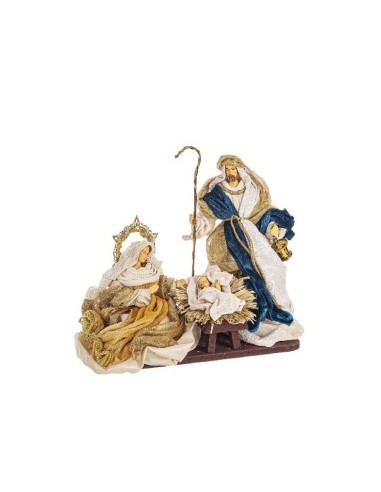 SACRA FAMIGLIA 0937226 EDEN STAND BLU/ORO 25X27CM