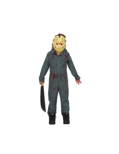 Costume Psycho, Maschera e Body, Taglia 7-9 Anni, Tema Halloween