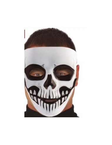 Maschera Scheletro in PVC, Accessorio Halloween