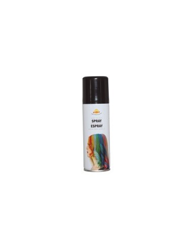 Spray per Capelli Glitterato nero 125 ml, Colore Brillante, Accessorio Halloween