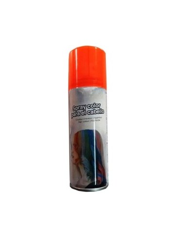 Spray per Capelli Glitterato Arancione 125 ml, Decorazione per Halloween