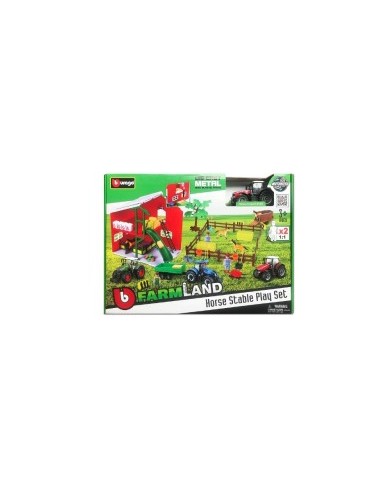 PLAYSET 18-31682 FATTORIA CON CAVALLI E TRATTORE