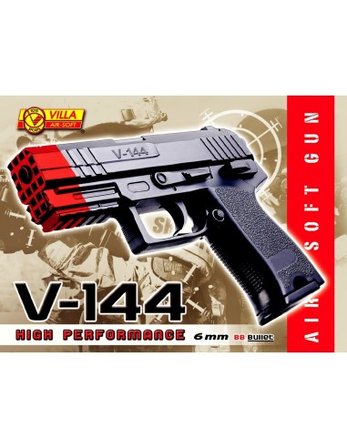 PISTOLA AIR SOFT V-144 CALIBRO 6MM