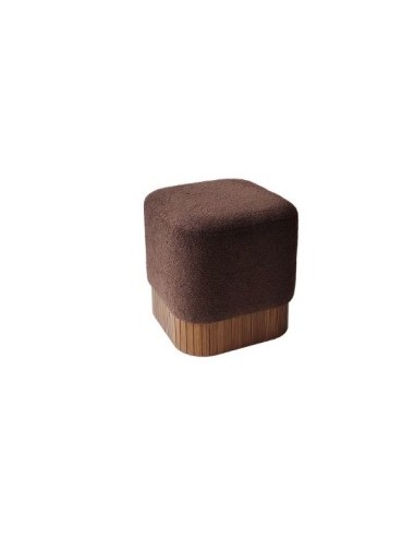 POUF 106229 JUANA TESSUTO MARRONE 42X42X45CM