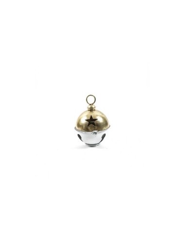 LANTERNA BELL IN METALLO BIANCO/ORO 29X20CM su TreG Ingrosso