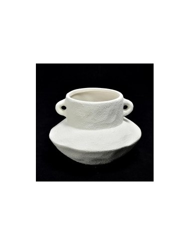 VASO 15498 CERAMICA 26X26X18CM BIANCO