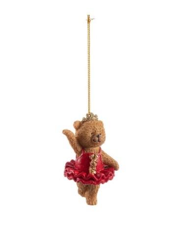 PENDENTE 0973195 ORSO CELIA 6X5X9CM TUTU ROSSO