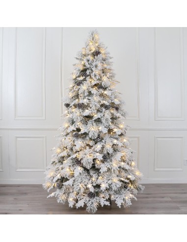 ALBERO 65882 CHAMONIX INNEVATO 210CM 330 LUCI LED