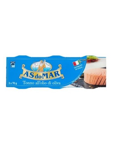 AS DO MAR TONNO OLIO 3X70GR