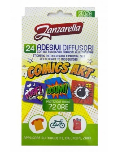 ZANZARELLA STICKER ADESIVI X24