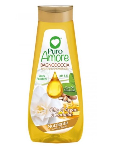 AMORE PURO BAGNODOCCIA ARGAN E CAMELIA 750ML