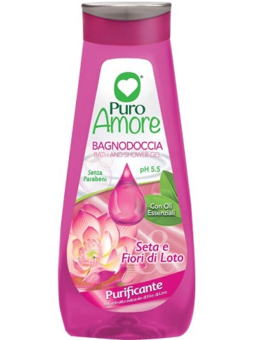 AMORE PURO BAGNODOCCIA SETA E LOTO 750ML