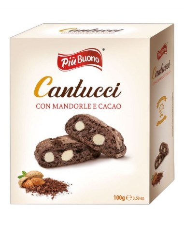 PIU'BUONO CANTUCCI 1502 MANDOR.CACAO 100GR