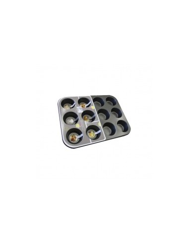 STAMPO MUFFIN 12 POSTI ALLUMINIO 35.5X26.5X3 CM EURONOVITA su TreG ...