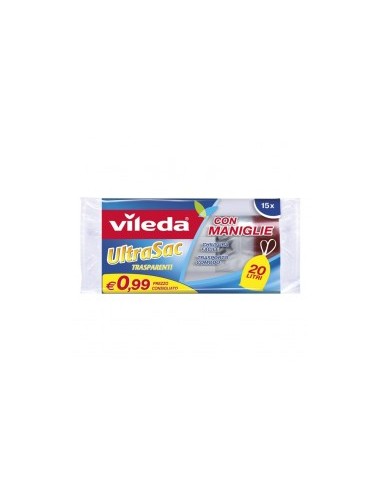 VILEDA ULTRASAC SACCO IMMONDIZIA CF 15 PZ 20 LT FHP su TreG Ingrosso