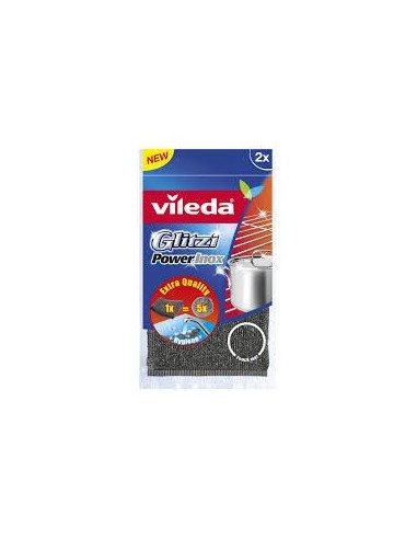 VILEDA GLITZI POWERINOX PAGLIETTA ABRASIVA 2 PZ FHP su TreG Ingrosso