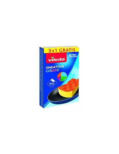 VILEDA CF 4 SPUGNE ONDATTIVA COLORS FHP su TreG Ingrosso