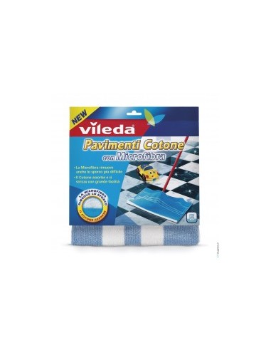 VILEDA PANNO PAVIMENTI IN COTONE E MICROFIBRA 50X50 FHP su TreG Ing...