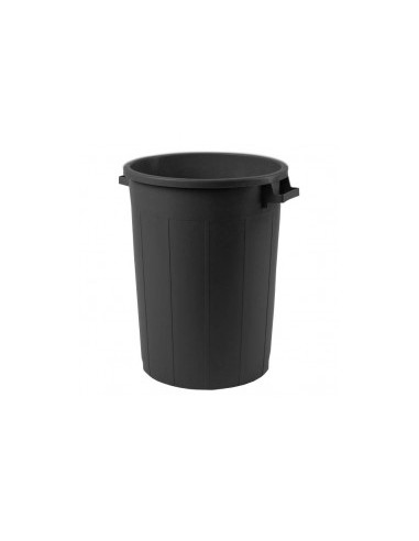 BIDONE IN PLASTICA 120 LT NERO C/COPERCHIO PLASTIME su TreG Ingrosso